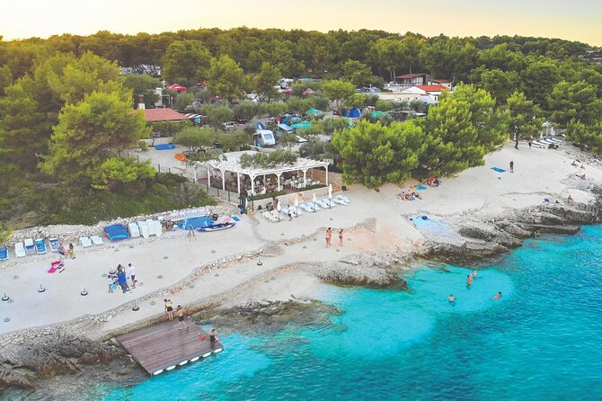 Half Day Tour: Blue Lagoon, UNESCO Town of Trogir, island Ciovo - Čiovo’s Laganini Beach Club: quiet beach time with good service