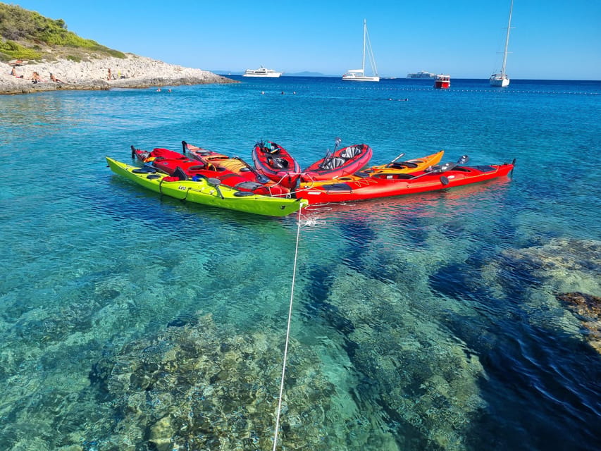 Hvar: Half day kayak tour to Pakleni islands - Starting at Šetalište put Križa 21, getting on the water without friction