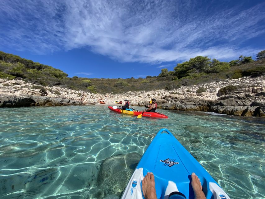 Hvar: Pakleni Islands Self-Guided Kayaking Tour - What you do once you reach Pakleni: swims, pebbles, and calm breaks