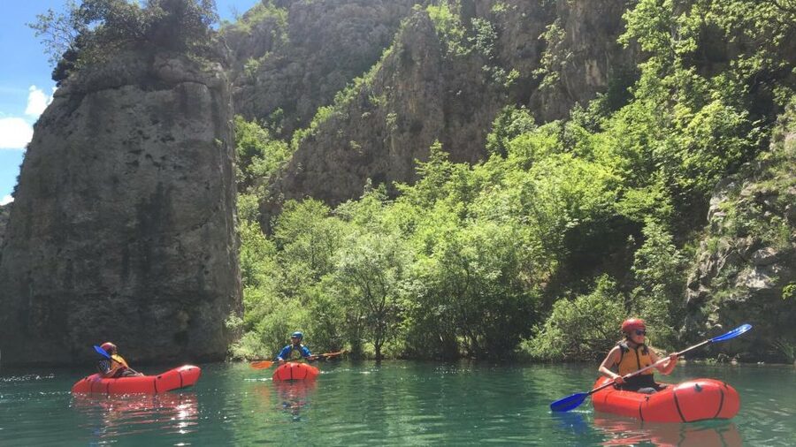 Kaštel Žegarski: Zrmanja River Packrafting - The four-hour flow: practice, rapids, Krupa Falls, and back by van