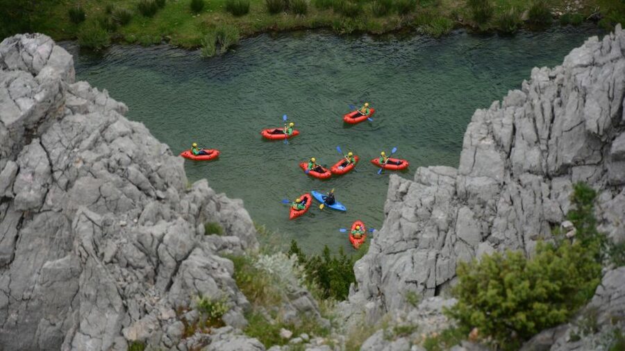Kaštel Žegarski: Zrmanja River Packrafting - Krupa Falls stop: when the water turns into a playground