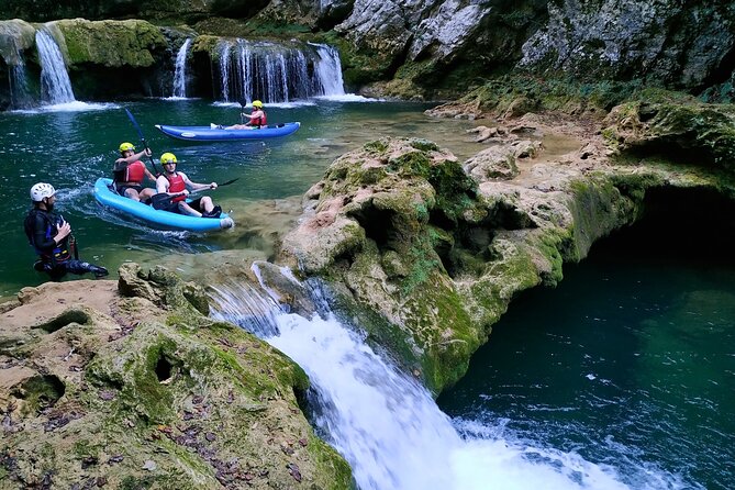 Kayaking Adventure on Mreznica River close to Plitvice Lakes - The flow of the 4-hour day, with real time on the water