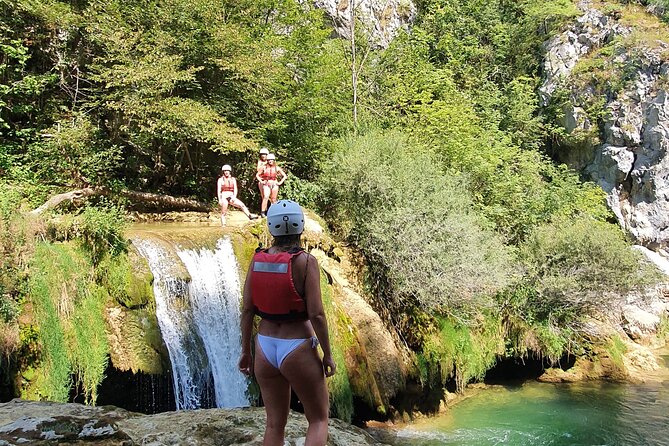 Kayaking in Mreznica Waterfalls near Slunj and Plitvice Lakes - The Waterfall Cave and Natural Slide Section