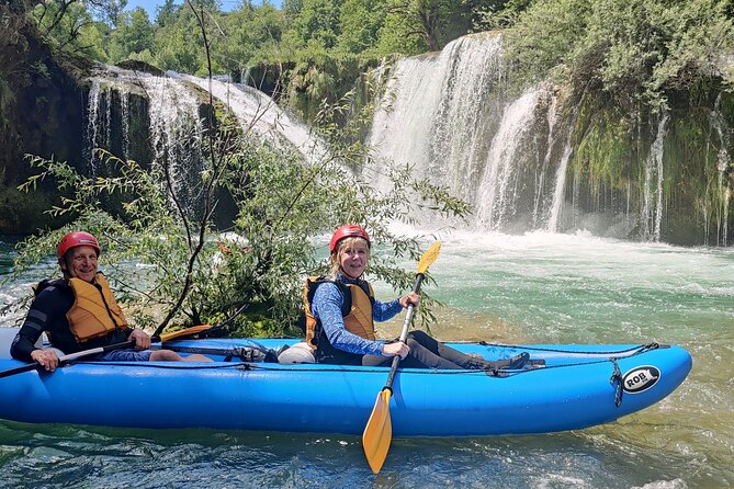 Kayaking Mreznica Waterfalls close to Plitvice Lakes - Swimming, Picnics, and the Riverside Break That Keeps It Human