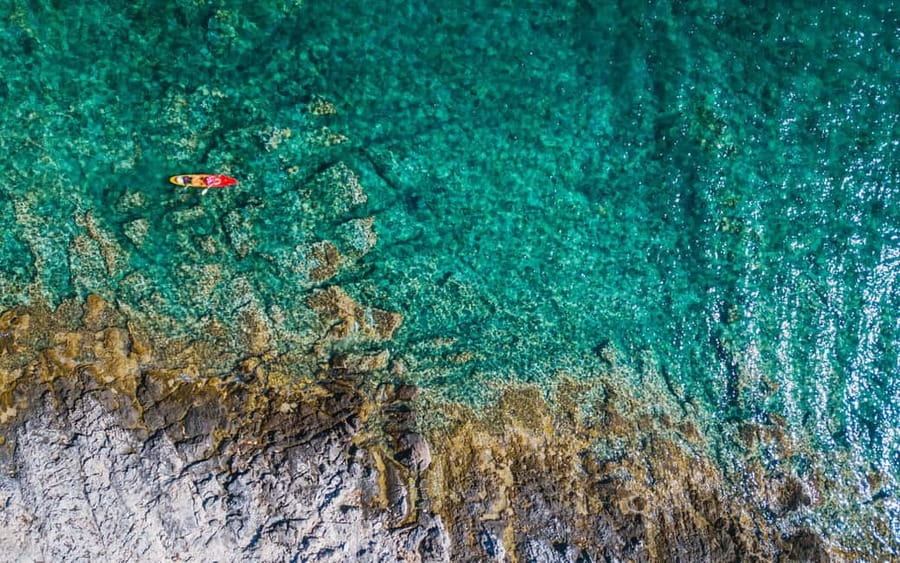 Korcula Archipelago Kayak Tour - Snorkeling with included gear in clear Adriatic water
