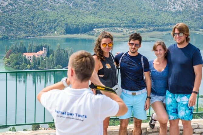 Krka Waterfalls and wine tasting Tour from Split or Trogir - Canyon views and Visovac Island: the photo moment without the crowd-stress
