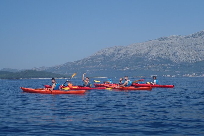 Lumbarda-Sunset Kayaking Experience with picnic: Wine and Sweets - What You Eat: Canapes with Anchovies, Cheese, Tomatoes, and Klašun