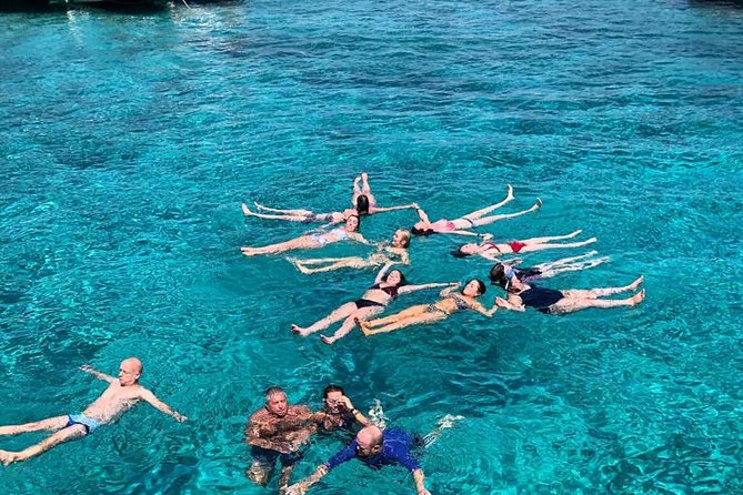 Luxury Blue Cave, Hvar and Vis Boat Tour from Split and Brac - The boat setup: covered shade, restroom, and Wi-Fi
