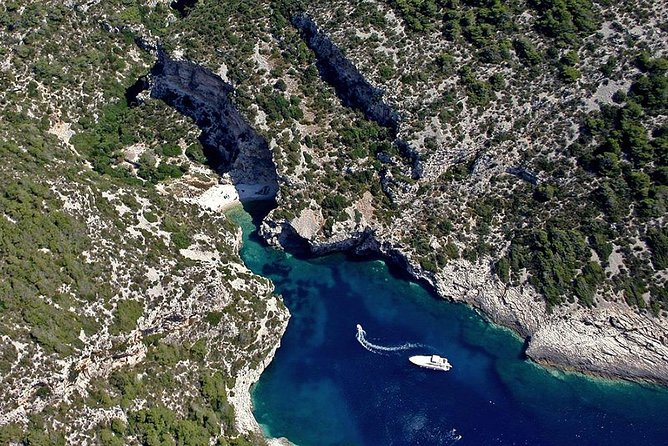 Luxury Boat - Blue Cave From Split Island-Hopping Full-Day Cruise, Hvar, Vis - Krknjasi Bay and the Blue Lagoon stretch: where you relax and where you snorkel
