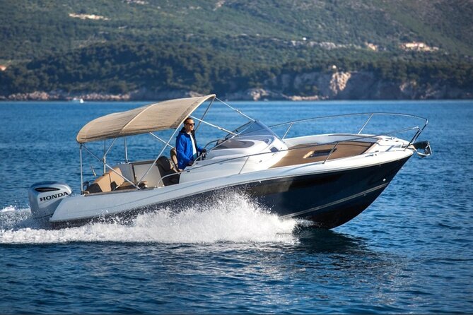 Luxury Private Speedboat Tour Islands & Blue Cave - Kolocep Island (Koločep), also called Kalamota: pine shade in the first hour