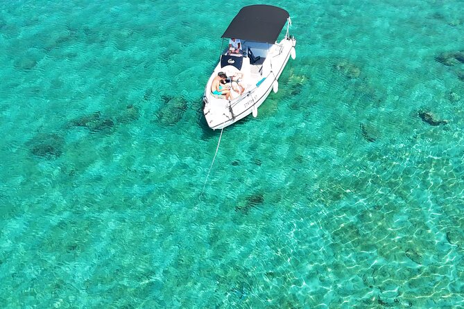 Magic Private Boat Tour from Split - Blue Lagoon and Krknjasi Bay: snorkels, dolphins talk, and real swim time