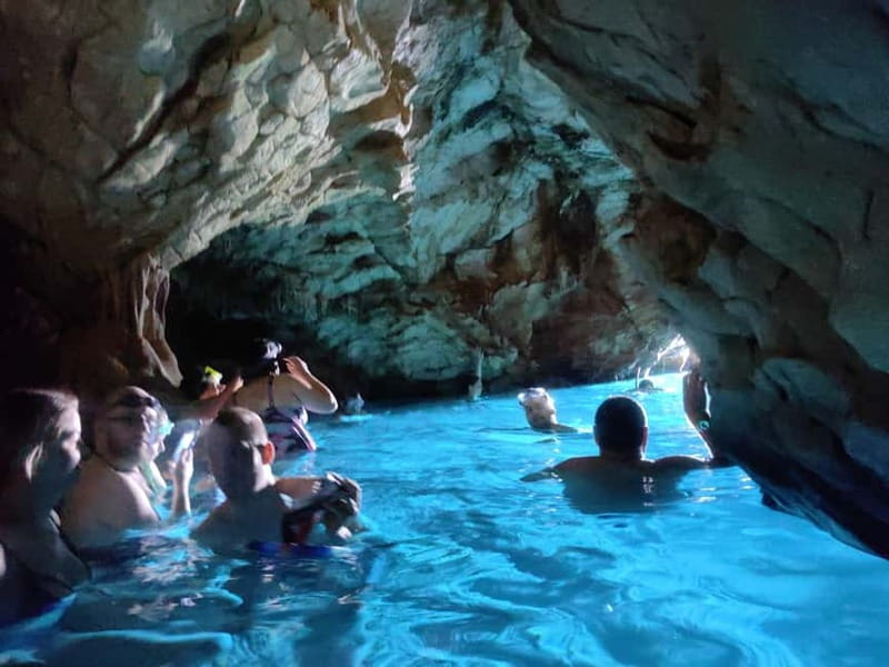 Makarska: 3-island Speedboat Cave & Blue Lagoon Tour - Pokrivenik on Hvar: First Swim Stop and Snorkel Check