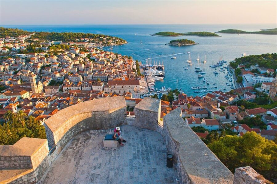 Makarska: 5-Islands Tour, Blue Cave, Vis, Hvar & Brač - Hvar Town walks, then Pakleni Islands swims and snorkels