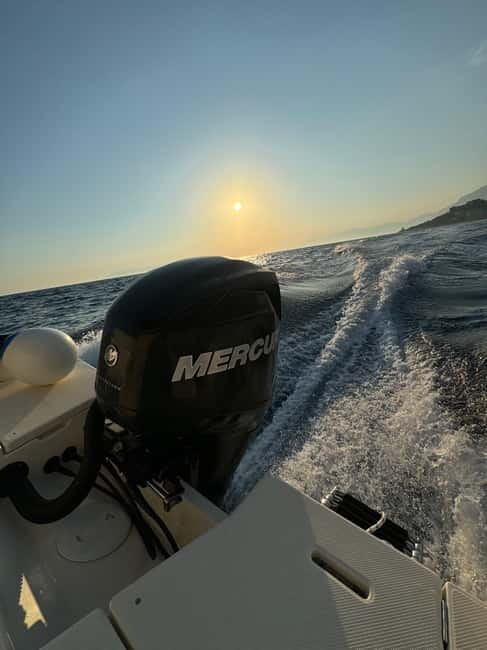 Makarska: Sunset private boat tour from Makarska - The boat ride out: quick speed, then real time at Nugal