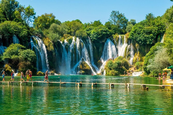 Mostar and Kravica Waterfall Discovery Day Trip from Split or Trogir - Mostar Old Town Walk: Stari Most, Old Bazaar, Biscevica Kuca, and a Mosque
