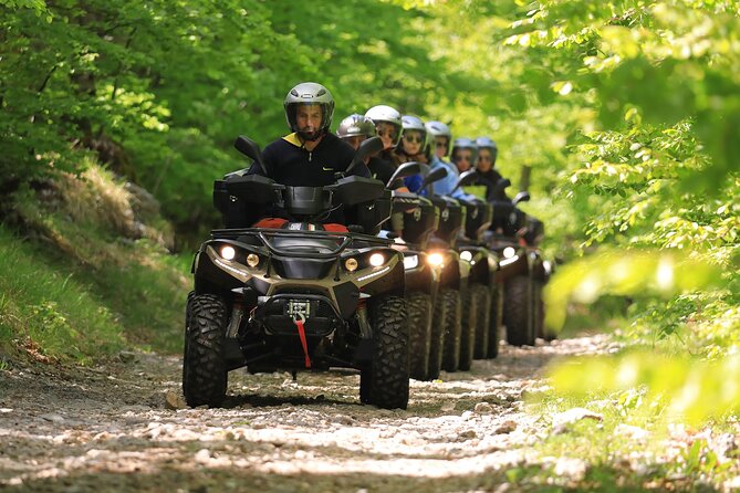 Mountain Quad Buggy ATV Adventure From Zadar - Starigrad-Paklenica: meeting your guide and starting the quad climb