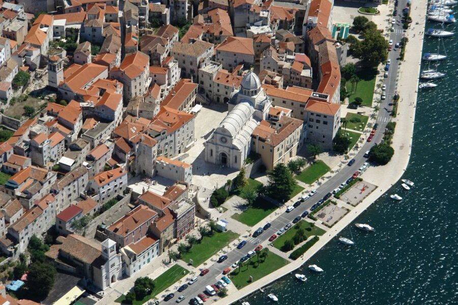 NP Krka tour with Boat Ride and Swimming in Skradin town - The ferry pier stop: a boat ride that breaks up the day