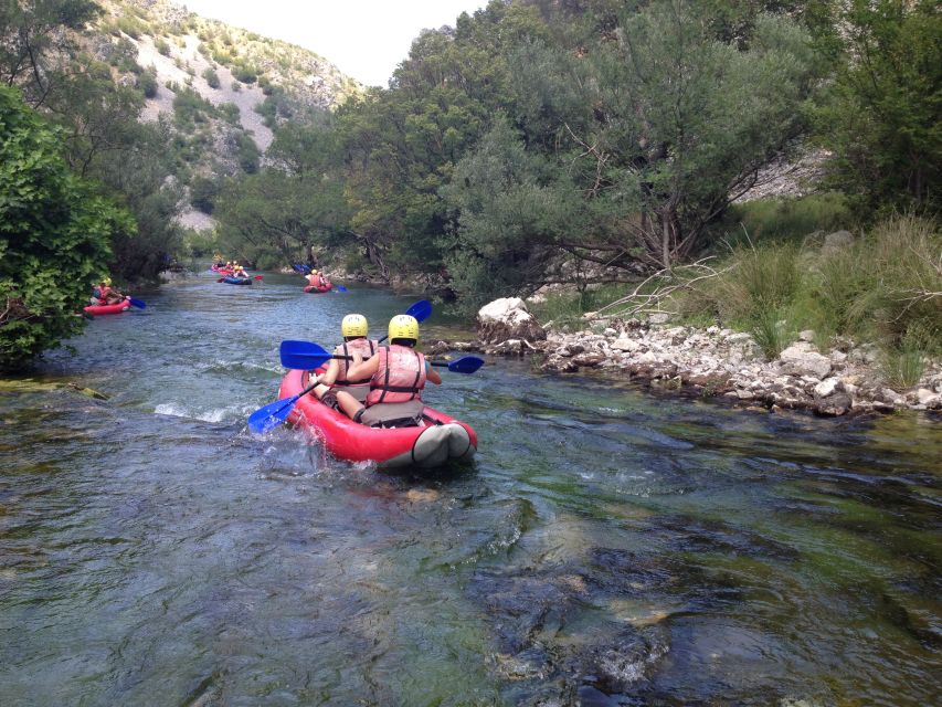 Obrovac: Rafting or Kayaking on the Zrmanja River - Your group setup: 15 kayaks, two skippers, and the vibe