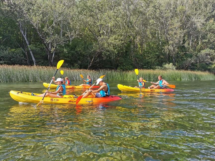 Omiš/Split: 4h Kayaking in Cetina Protected Nature Park Area - Passing Mirabella Fortress and WWII bunkers on the water