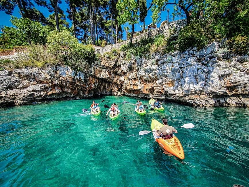 Opatija: Cliffs and caves kayak adventure - Slatina Beach Start: Gear, Briefing, and Fast Kayak Comfort
