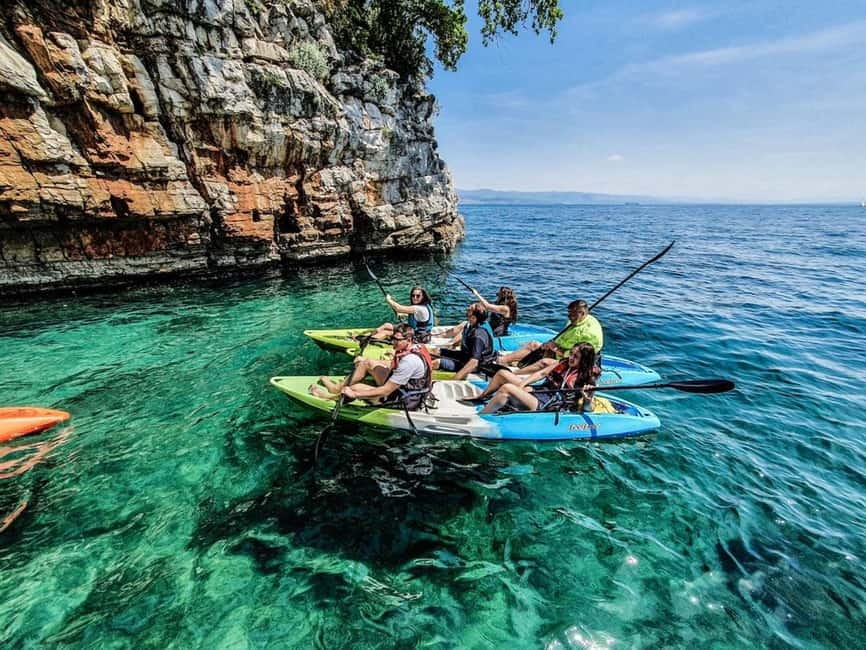 Opatija: Cliffs and caves kayak adventure - Grotta del Diavolo Cave Entrances: Foot Time and Optional Cliff Jumps