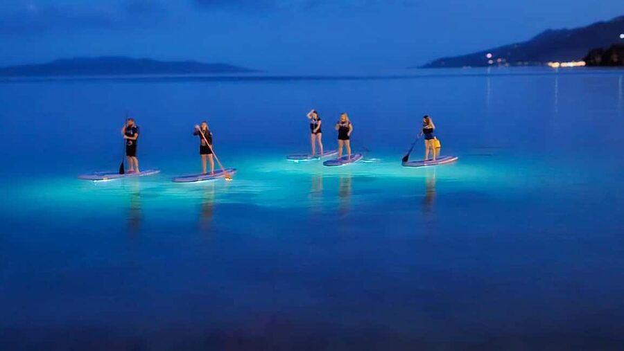 Opatija: Guided SUP Paddleboarding Adventure at Night - What you learn along the route: churches, hotels, beaches, parks