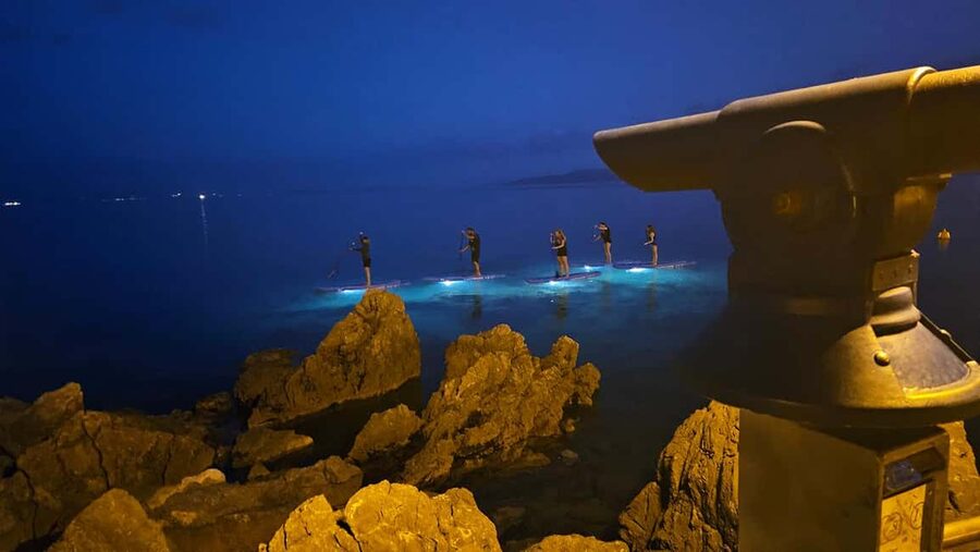 Opatija: Guided SUP Paddleboarding Adventure at Night - Duration and pacing: 150 minutes of relaxed progress