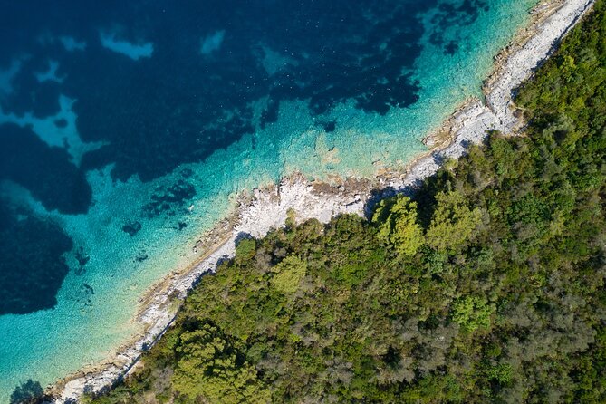 Panoramic Flight over the city of Rijeka - Rijeka from above: city, Adriatic Sea, islands, and mountains