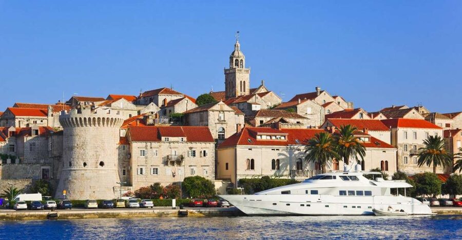 Peljesac Peninsula & Korcula Island Day-Trip from Dubrovnik - Orebić and the boat to Korčula: fast water, big mood change