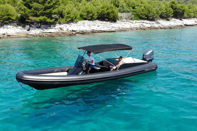 Private Blue cave, Mamma Mia and Hvar, 5 islands tour from Trogir - Vis island: monk seal cave stop and Komiza fishing village time