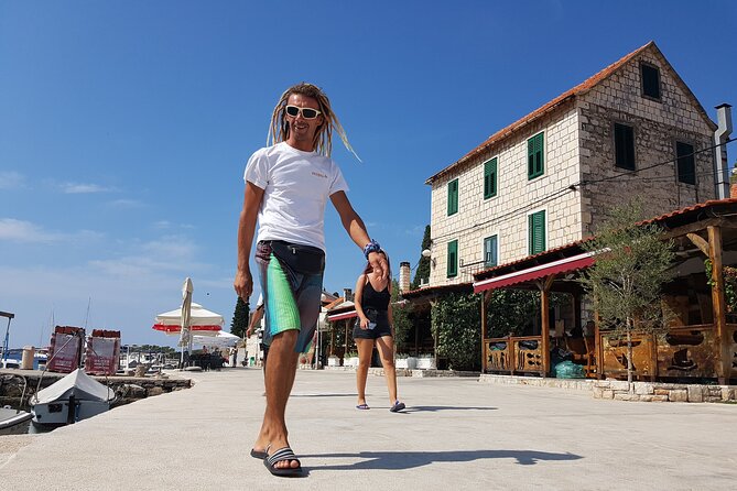 Private Blue Lagoon and Hidden Bays tour from Split & Brac for 12 - First stop: Solta Island for cliffs, coves, and calm swims
