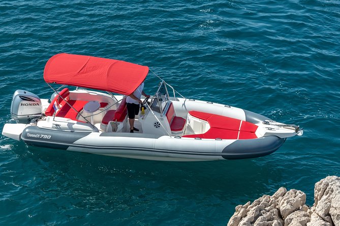 Private Blue Lagoon and island Solta speedboat tour - FULL DAY - Blue Lagoon and Krknjasi Bay: Swim, Snorkel, and Snag the Best Light