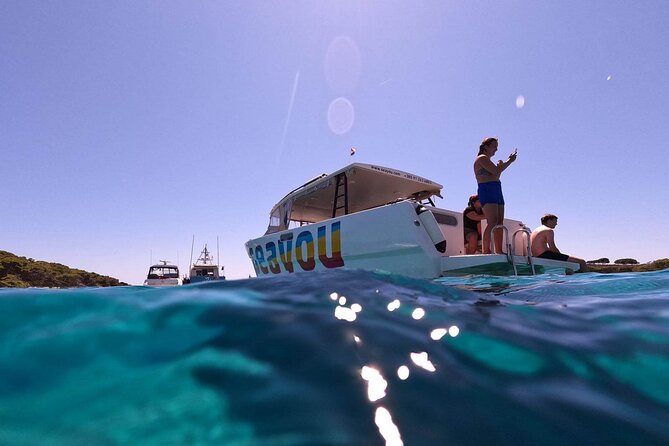 Private Blue Lagoon and UNESCO town Trogir 5h Boat Tour for 12 - Krknjasi Bay Blue Lagoon: the swim stop you do not have to plan