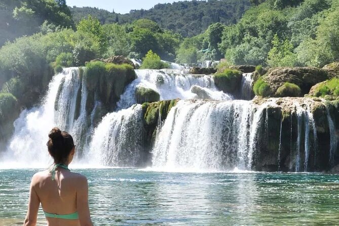 Private Krka Waterfalls with Wine and Prosciutto Shore Excursion - Getting to and from the falls in an air-conditioned ride