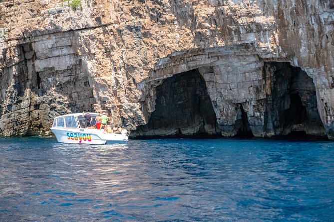 Private Luxury Boat tour for 12 from Split, Brac, Trogir, Hvar - Stiniva Cove: a protected reserve with tight cliffs