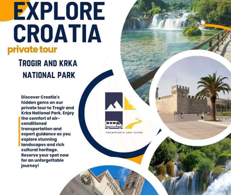 Private tour from Split area: Trogir and Krka National Park - A smooth Split-to-Krka day starts with good logistics