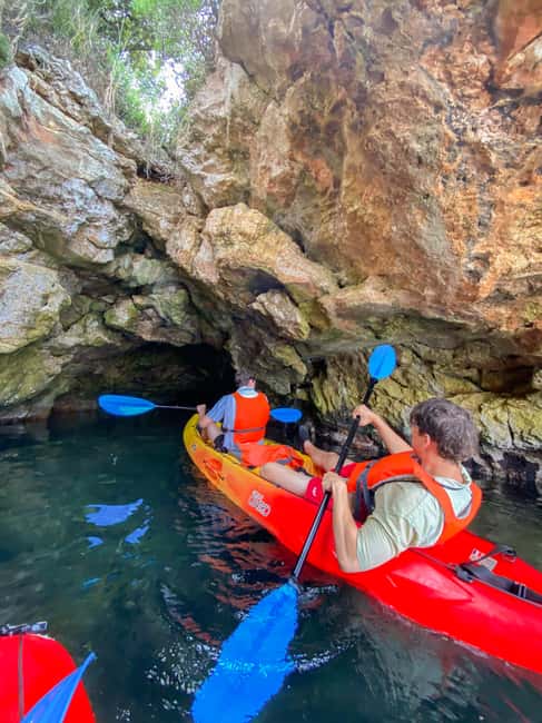 Pula: Cave Kayak Tour, Snorkeling and Island Jumping - Ambrela Beach Start: Getting Your Kayak Rhythm Fast