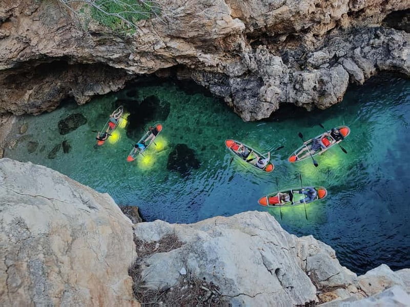 Pula: Cave Sunset/Night Tour in Transparent Kayak - A Clear-View Kayak Makes Night Feel Like Day