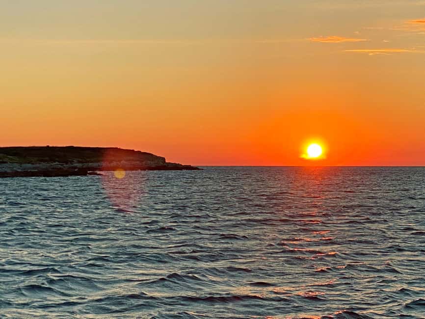 Pula: Dolphin Sunset Cruise to Brijuni with Dinner & Drinks - Dinner on board with meal choices and unlimited drinks