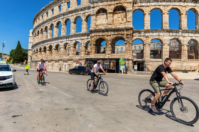 Pula E-Bike Tour: From Verudela to Pula City Center - Stop 1: Pula Arena, a Roman amphitheatre with four preserved towers