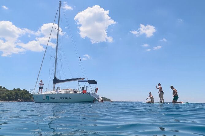 Pula: Half-Day Sailing with Drinks, SUP & GoPro (Max 6 Guests) - Brijuni views from the water, before you ever anchor