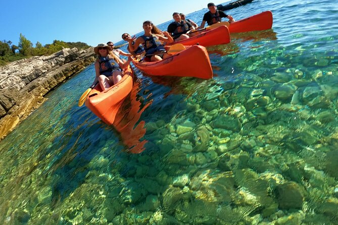 Pula:Kayak Tour-Cliff jumping,snorkeling&free GoPro pictures - Price and what you get for $62