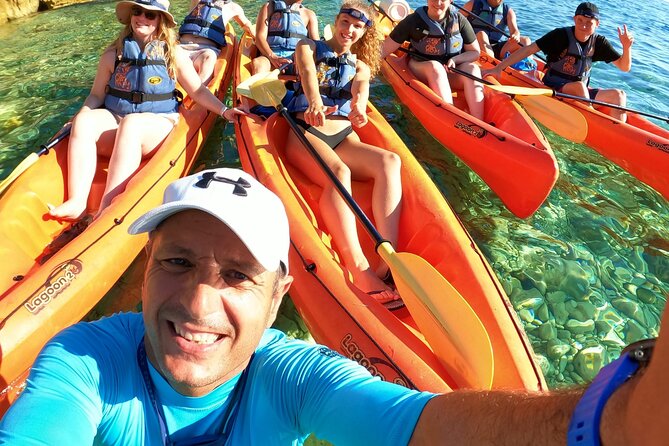 Pula:Kayak Tour-Cliff jumping,snorkeling&free GoPro pictures - How long it takes, and what the timing feels like