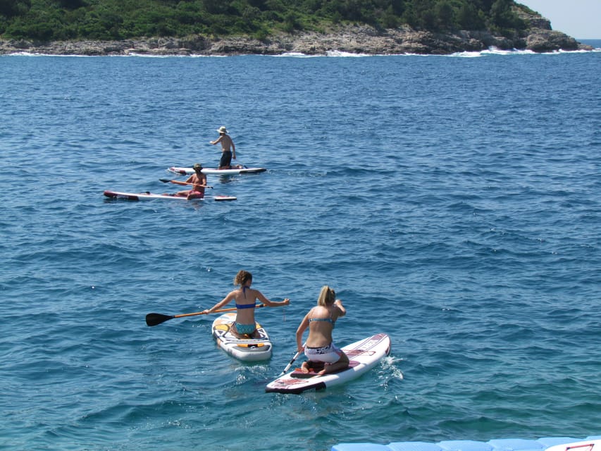 Pula: Kayaking and Snorkeling Self-Guided Tour - Fratarski Island and the heart-shaped swim stop