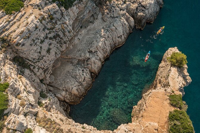 Pula Kayaking at Blue Cave with Cliffs Tour and Snorkeling - Cliffs, swimming breaks, and when to just go with it