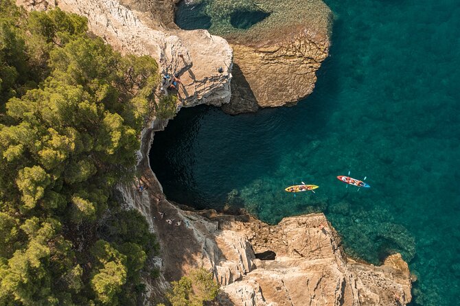 Pula Kayaking at Blue Cave with Cliffs Tour and Snorkeling - GoPro underwater photos, and why that matters