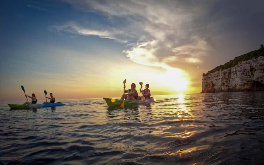 Pula: Kayaking,Snorkeling, Cliff jumping Tour with Wetsuit - Meeting at Zelenika Beach, Then Gear Up and Get Your Safety Briefing