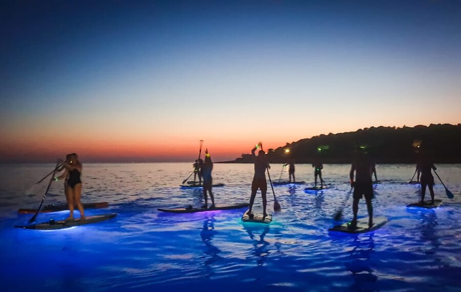 Pula: Night LED Stand-Up Paddle Board Tour - Safety Briefing at Histria Beach, Then the Guided Route