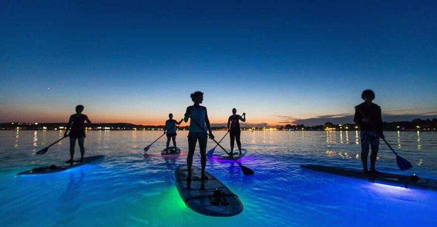 Pula: Night LED Stand-Up Paddle Board Tour - Meeting at Metta Float SUP Tours by Verudela Beach Resort