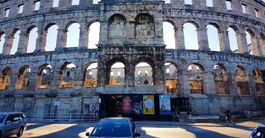 Pula: Old Town Walking Tour for Foodies with Dinner and Wine - 7 PM at Pula Amphitheatre: Set Your Senses to Hungry